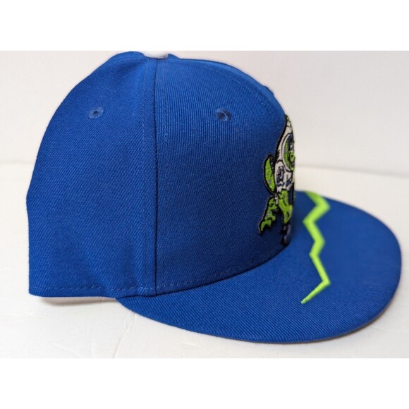 New Era Blue Rancho Cucamonga Quakes Marvel x Minor League 59FIFTY Fitted Sz 8" - Picture 2 of 5
